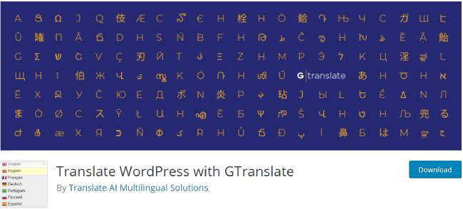 Translate WordPress with GTranslate