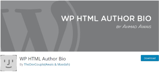 WP HTML Author Bio