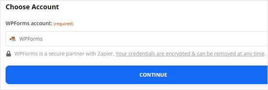 WPForms account
