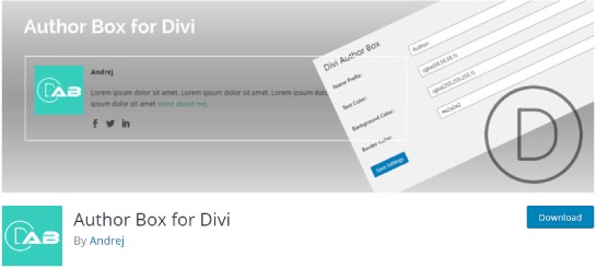 author box for divi