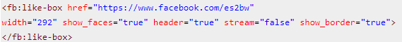 facebook like box