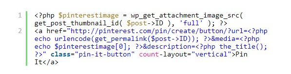 pinterest code