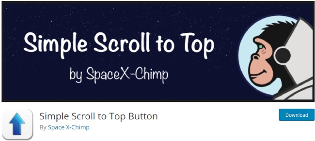 simple scrool to top button