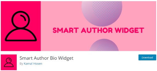 smart author bio widget