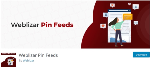 weblizar pin feeds
