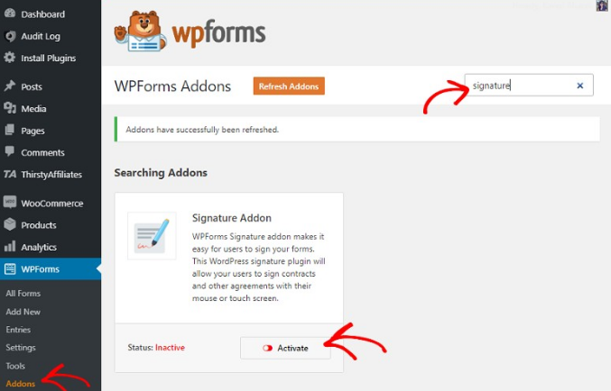 wpform insttall