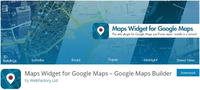 maps widget of google maps