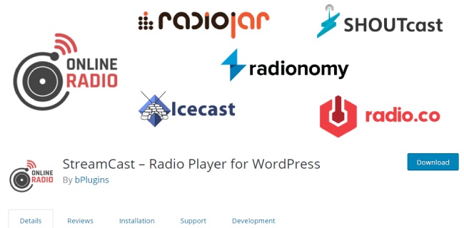 streamcast radio player