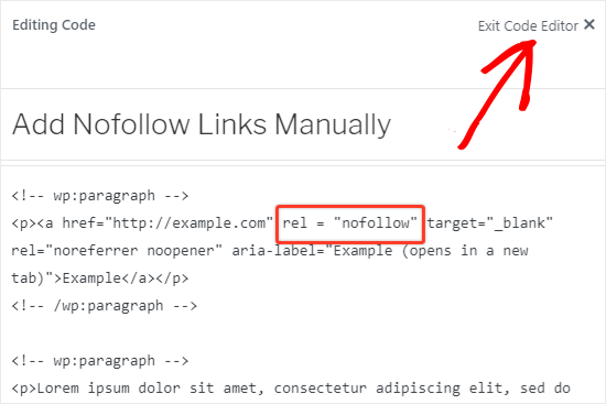 add nofollow to external links