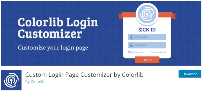 custom login by colorlib