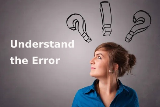 understanding the error