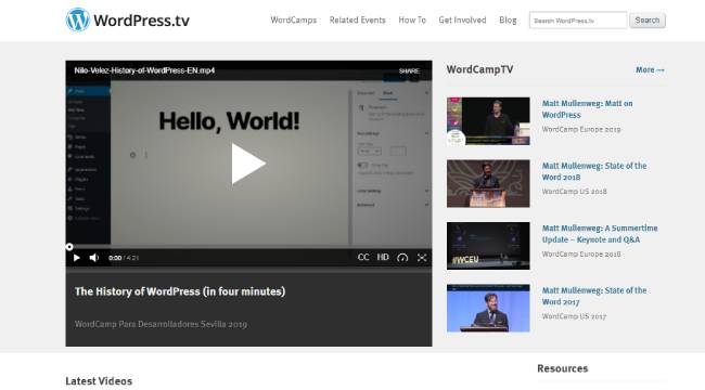 wordpress tv