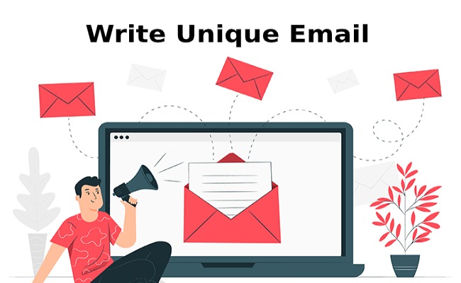 write unique email