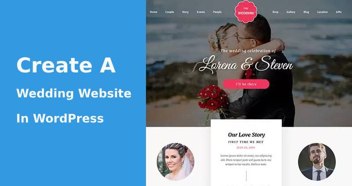 Create a wedding website