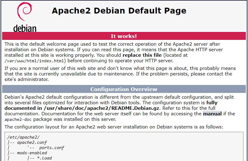 apache default