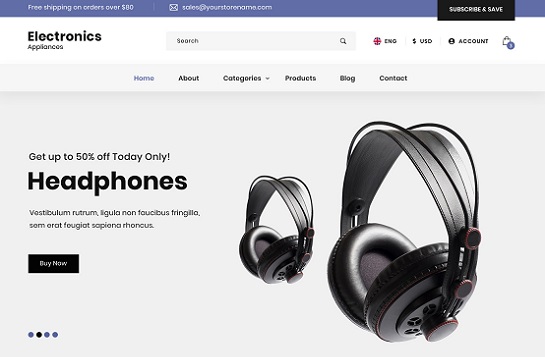 Home Appliances WordPress theme