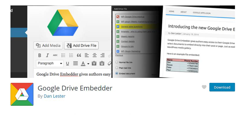 Google Drive Embedder