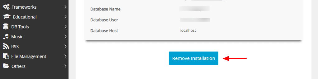 Remove Installation