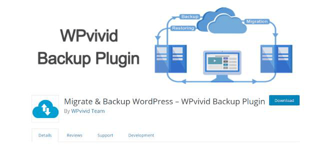 WPvivid backup plugin