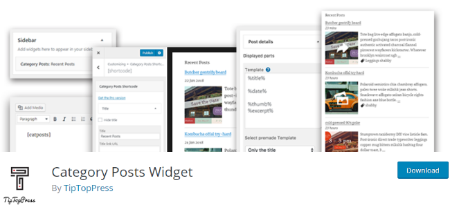 category posts widget