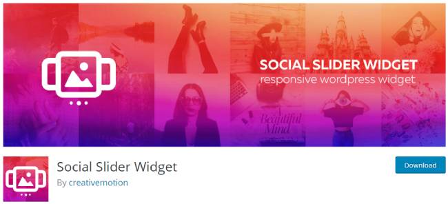 instagram slider widget