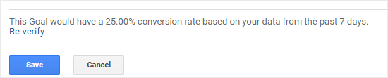 verify goal detail