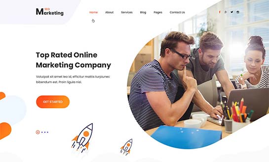 digital agency WordPress theme