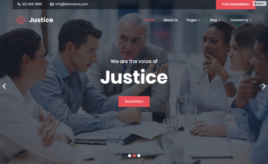 Law firm WordPress Theme