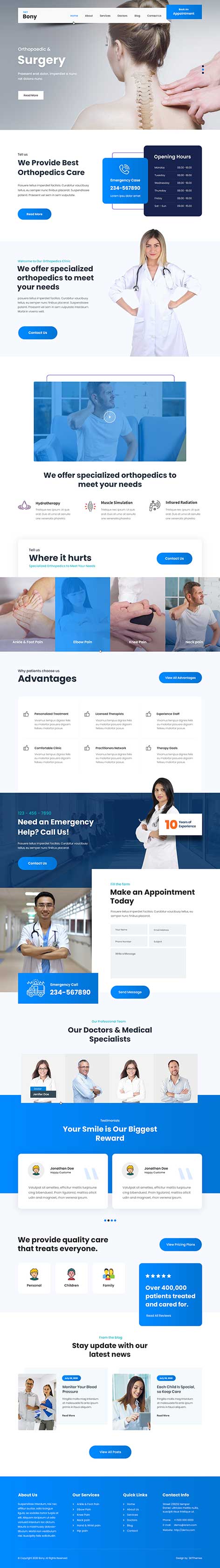 Chiropractor WordPress Theme for Chiropractors & Physiotherapist