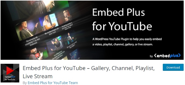 embed plus for youtube