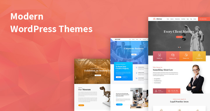 modern WordPress themes