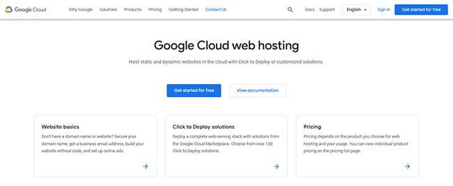 Google Cloud Hosting