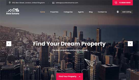 Real Estate Broker WordPress Theme