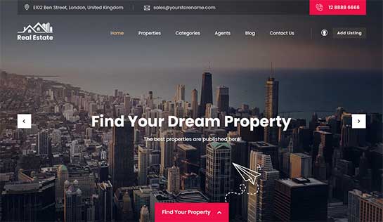 Real Estate Broker WordPress Theme for Real Estate Websites