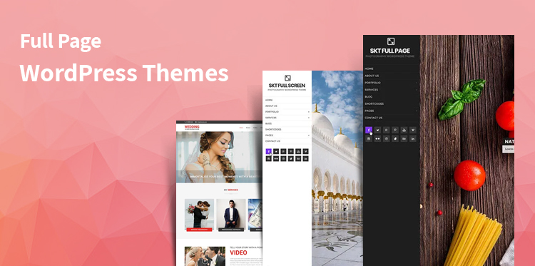 Full Width WordPress Themes for Full Screen Display Website