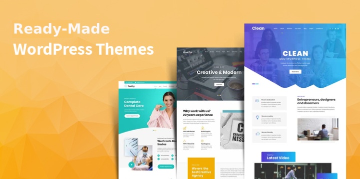 13 Professionals ready-made WordPress themes - readymade templates