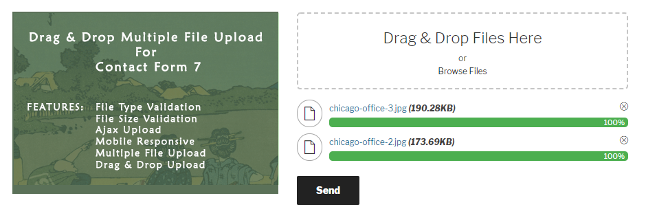 Drag and Drop Multiple File Upload