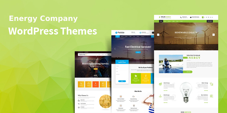 energy company WordPress themes