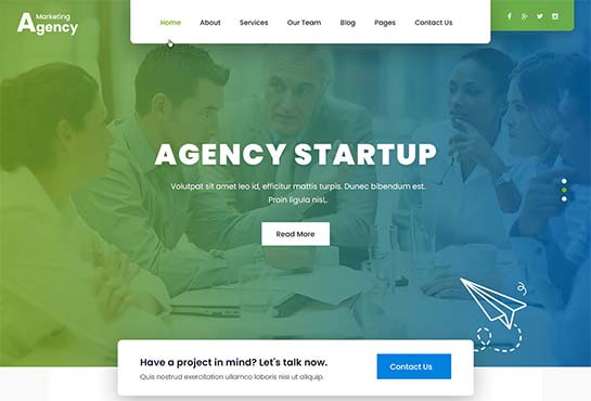 marketing agency wordpress theme