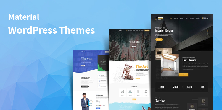 material WordPress themes