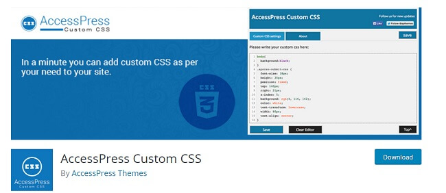 AccessPress custom CSS