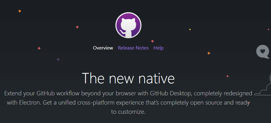 GitHub features desktop