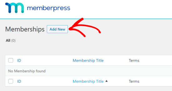 MemberPress new member