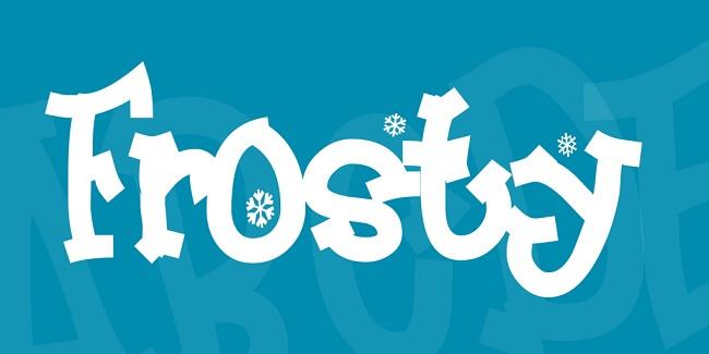 frosty font