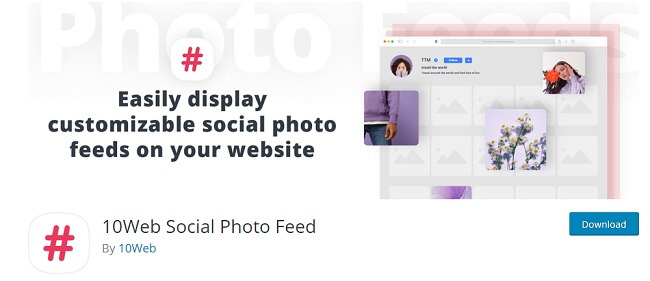 10web social photo feed