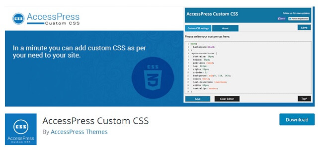AccessPress custom CSS