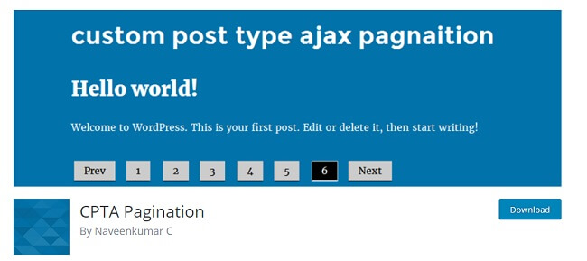 CPTA Pagination