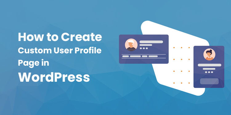 WordPress custom user profile page