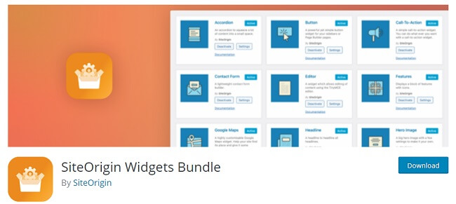 SiteOrigin widgets