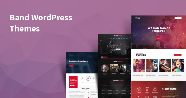 WordPress themes for bands